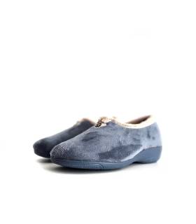 perfil zapatillas mujer cuña azules
