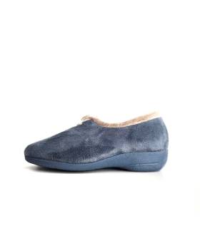 zapatillas casa mujer invierno azul