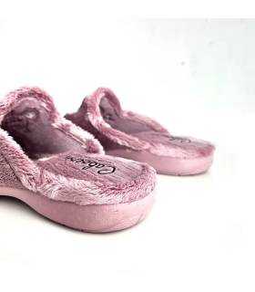 zapatillas destalonadas mujer comodas para invierno rosas