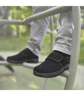Zapatos deportivos hombre negros de Luisetti cierre velcro de invierno