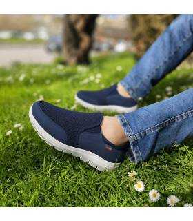 zapatillas deportivas hombre azules verano fabricadas por Luisetti puestas