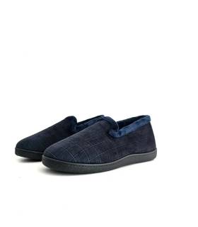 Vista frontal de zapatillas Plumaflex hombre con tejido ultrasuave y forro interior mullido