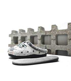 zapatillas Plumaflex mujer con gato y gatita y plantilla extraíble