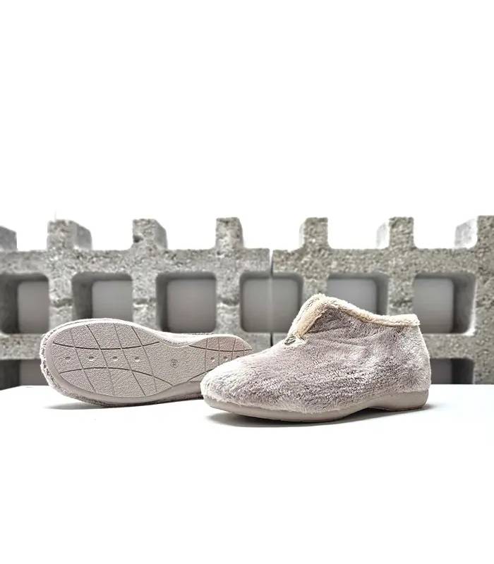 Zapatillas mujer Cabrera de invierno con perfil lateral y suela de caucho vulcanizado visible