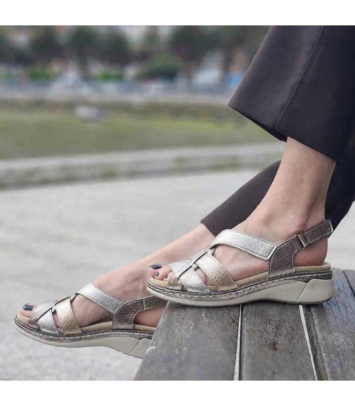 Sandalias cómodas mujer Suave by Leyland Alejandrita cuña confort puestas