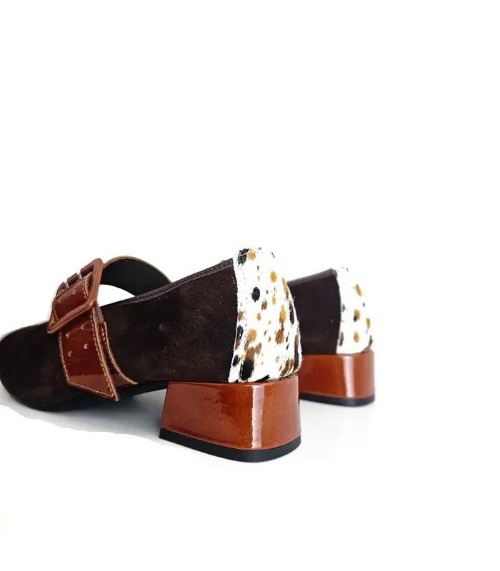 trasera animal print zapatos Nival Woman mujer