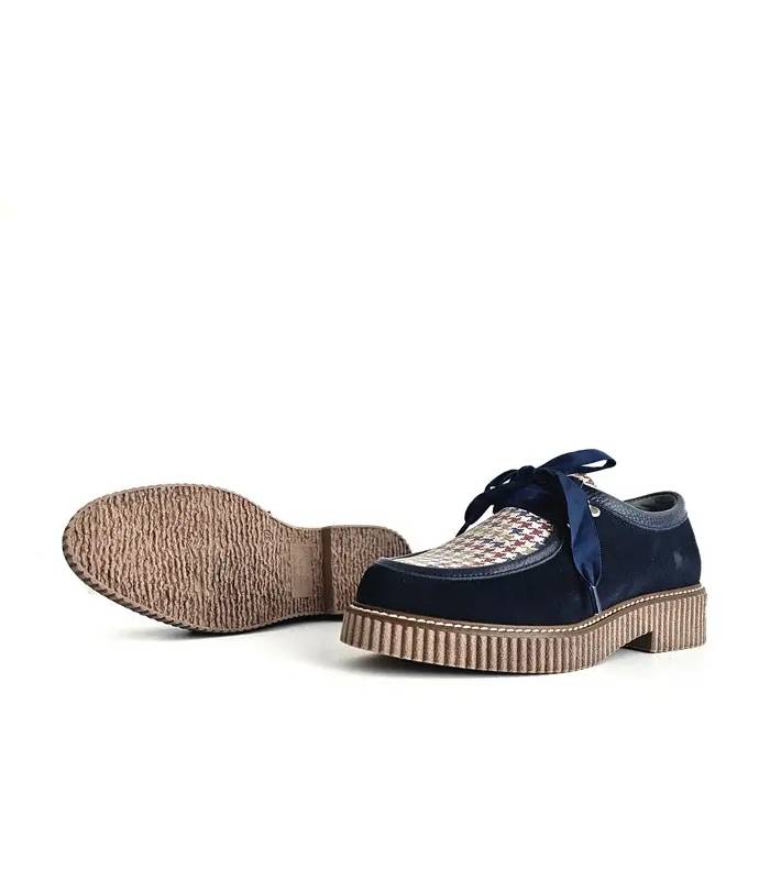 suela antideslizante zapatos azules Nival Tudela