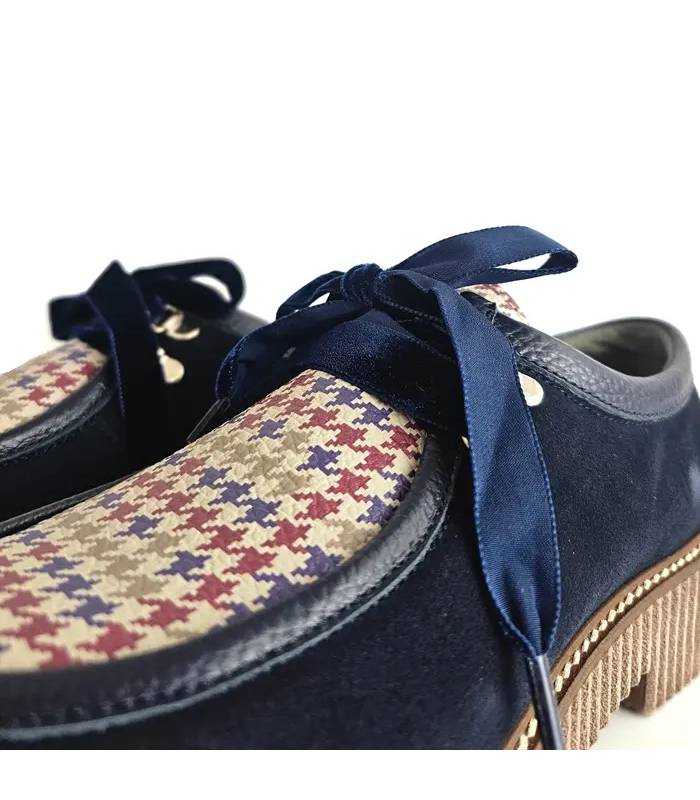 detalle cordones terciopelo zapatos mujer Nival Tudela
