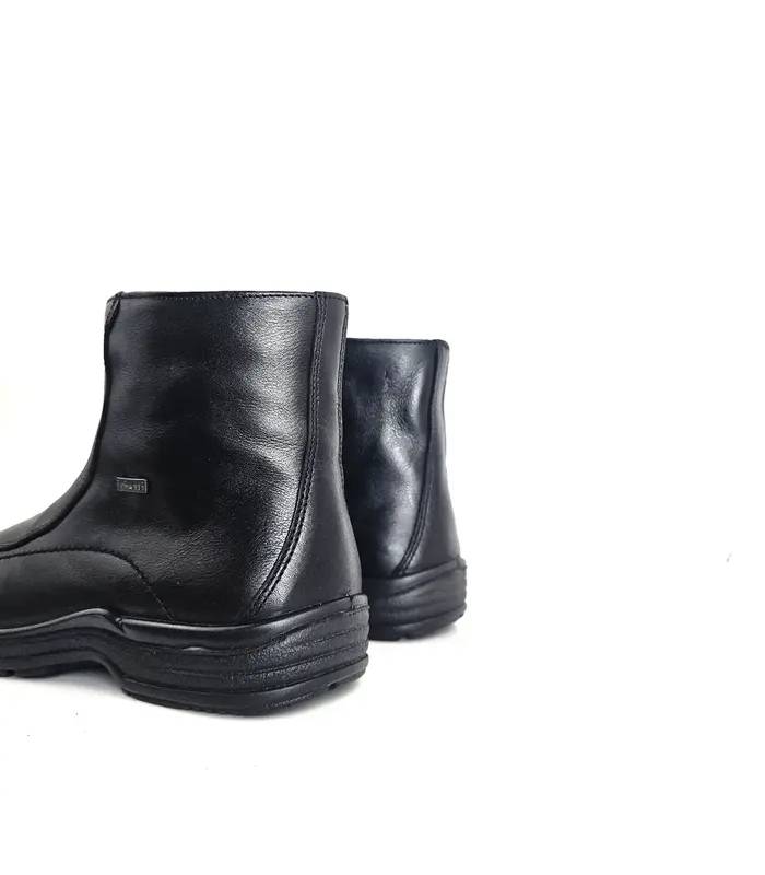 trasera botines piel negra hombre fabricados España