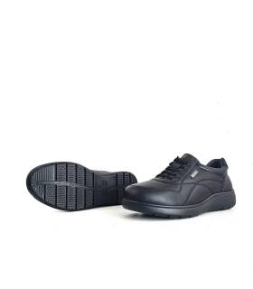 zapatos Luisetti hombre waterproof piel negra y suela