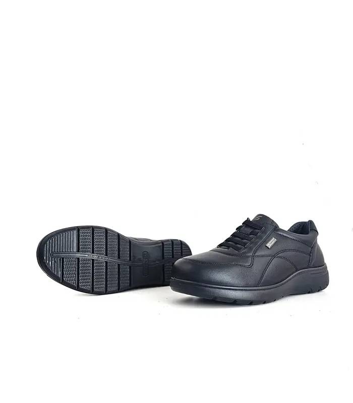 zapatos Luisetti hombre waterproof piel negra y suela