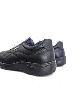 trasera zapatos piel negra hombre Luisetti waterproof
