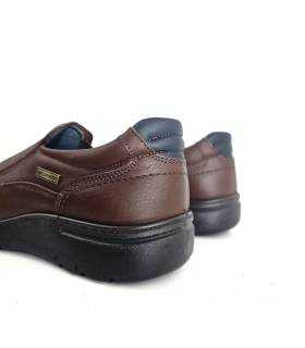 trasera mocasines waterproof hombre Luisetti piel marrón