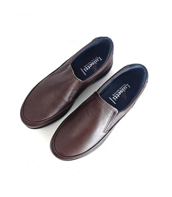 vista superior mocasines horma ancha hombre Luisetti