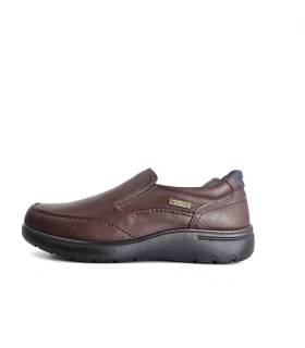 perfil zapatos impermeables hombre Luisetti piel marrón