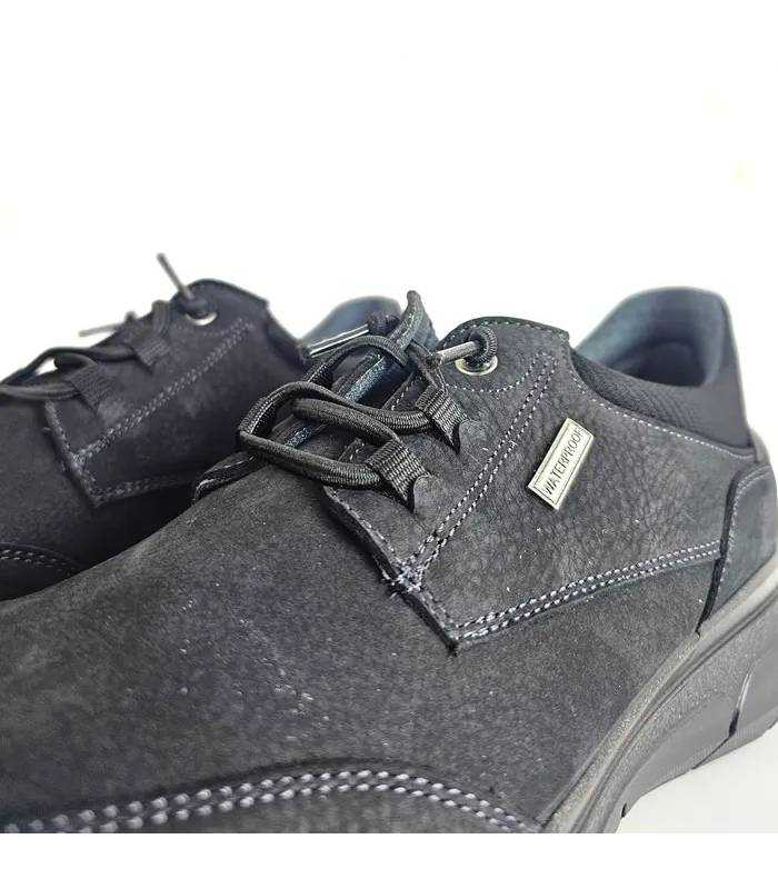 detalle zapatos waterproof hombre Luisetti negros
