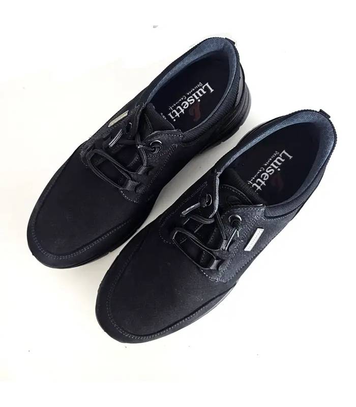 vista superior zapatos waterproof hombre Luisetti negros