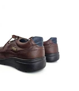 trasera zapatos impermeables hombre Luisetti piel marrón
