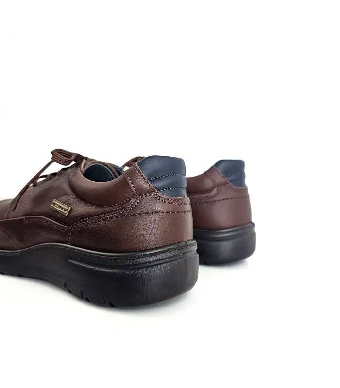 trasera zapatos impermeables hombre Luisetti piel marrón