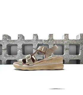 perfil sandalias plataforma mujer piel beige