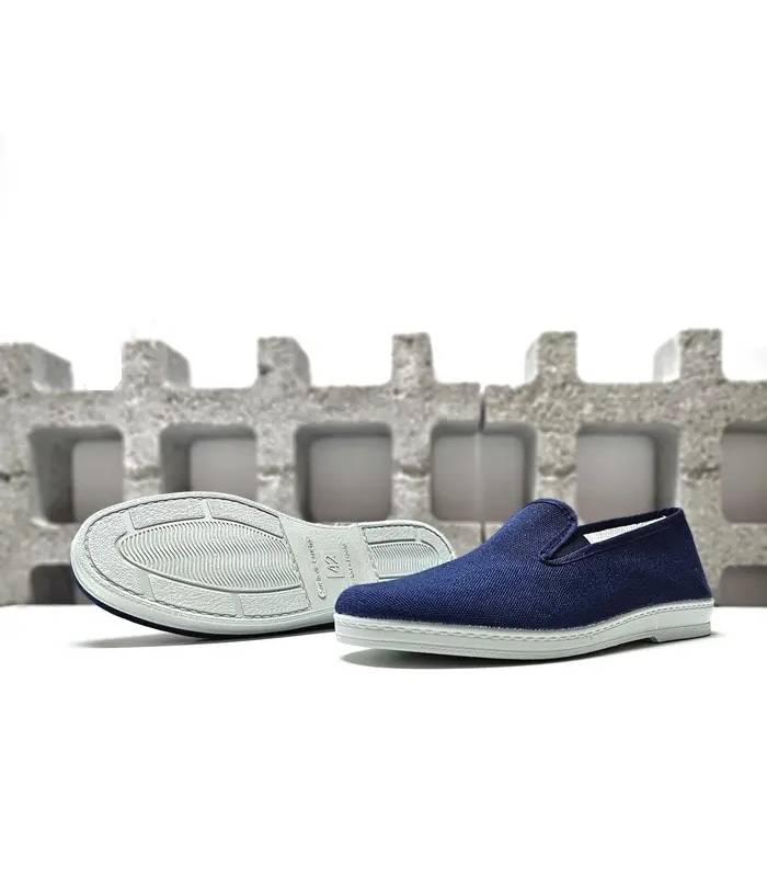 suela flexible alpargatas hombre Chapines azul
