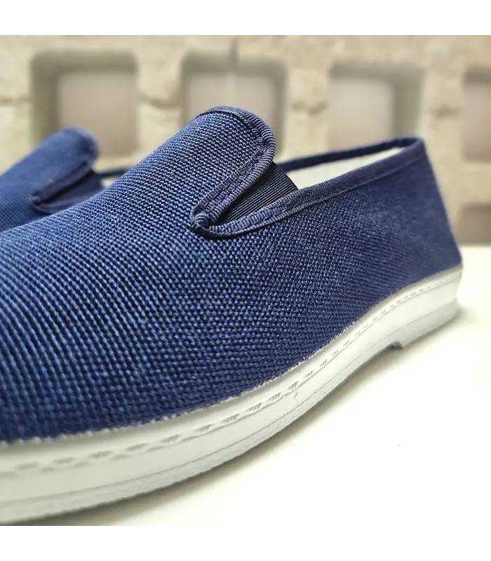 alpargatas hombre lona azul Chapines detalle tejido