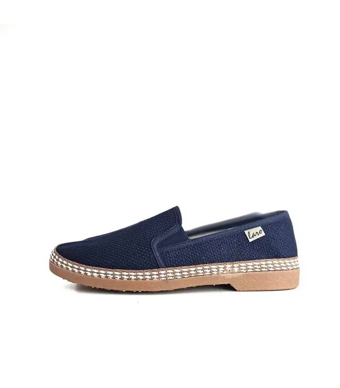 alpargatas hombre Laro verano azul marino perfil lateral