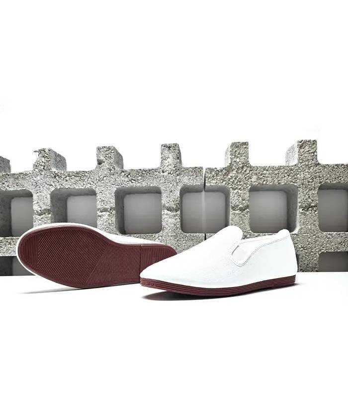 zapatillas lona unisex blancas Javer suela goma