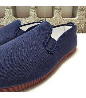 zapatillas Kung Fu Javer azul marino detalle lona