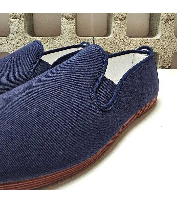 zapatillas Kung Fu Javer azul marino detalle lona