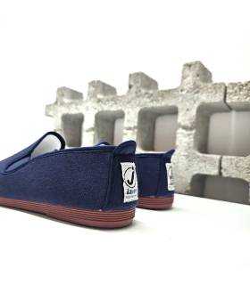 parte trasera zapatillas lona azul marino Javer