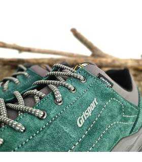Detalle piel zapatillas Grisport hombre membrana Gritex