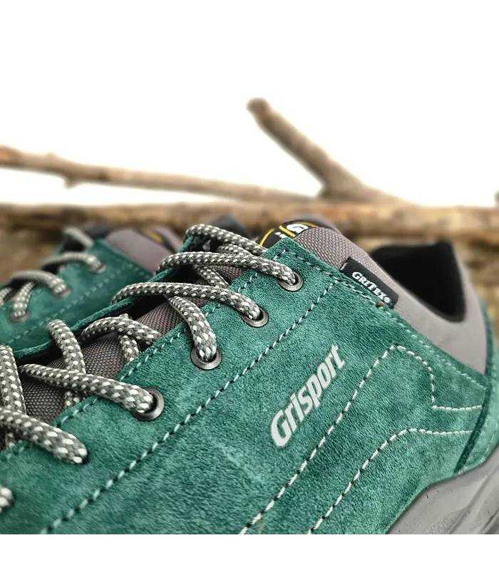 Detalle piel zapatillas Grisport hombre membrana Gritex