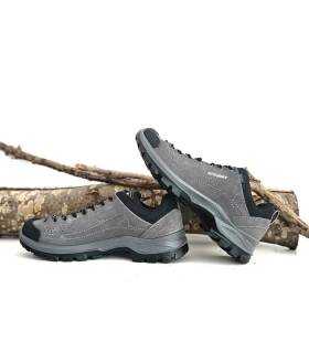 Perfil zapatillas trekking hombre Grisport piel gris