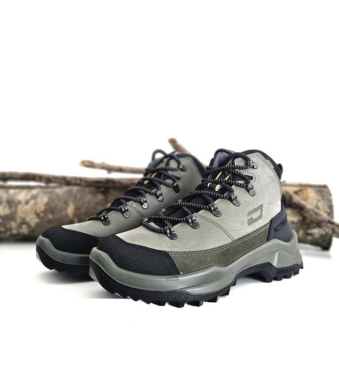Botas trekking hombre Grisport impermeables gris verde