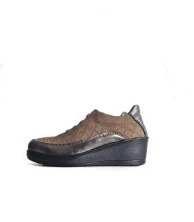 Perfil zapatos invierno mujer cómodos cuña ligera