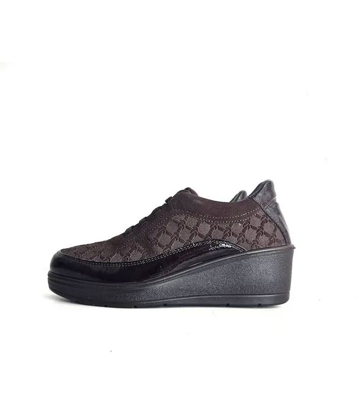 Zapatos Laura Azaña mujer marrón chocolate cuña