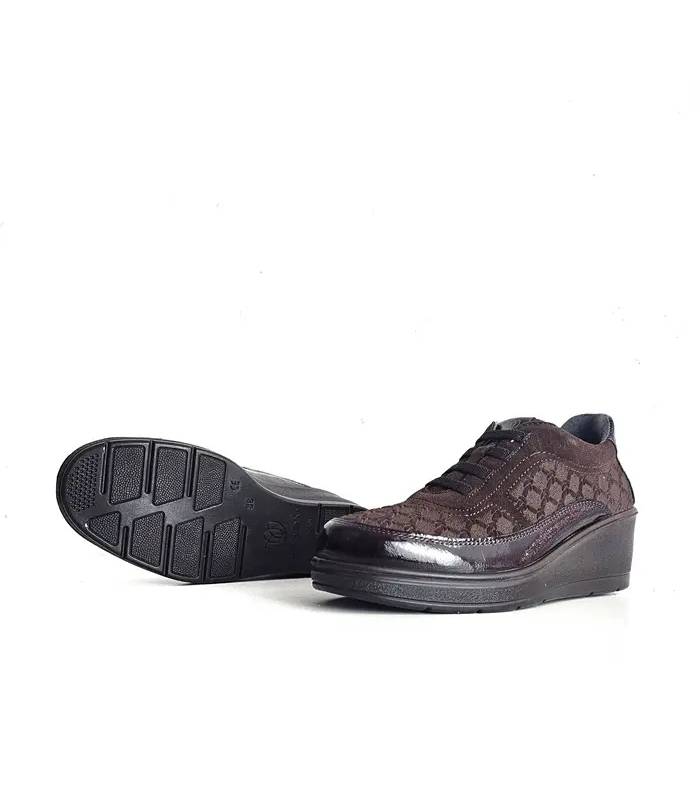 Suela zapatos Laura Azaña mujer cuña chocolate