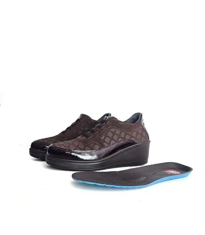 Zapatos mujer plantilla extraíble marrón chocolate