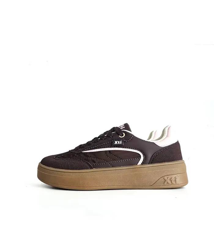 Zapatillas Xti mujer plataforma negras para invierno