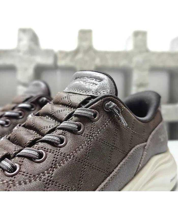 Detalle Cozy Fit Skechers Slip-ins mujer marrón oscuro