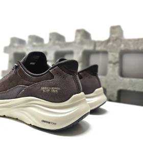 Talón Hands Free Slip-ins Skechers mujer marrón oscuro