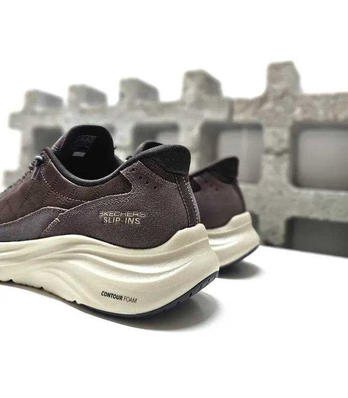 Talón Hands Free Slip-ins Skechers mujer marrón oscuro