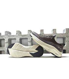 Perfil y suela Skechers Slip-ins mujer marrón oscuro