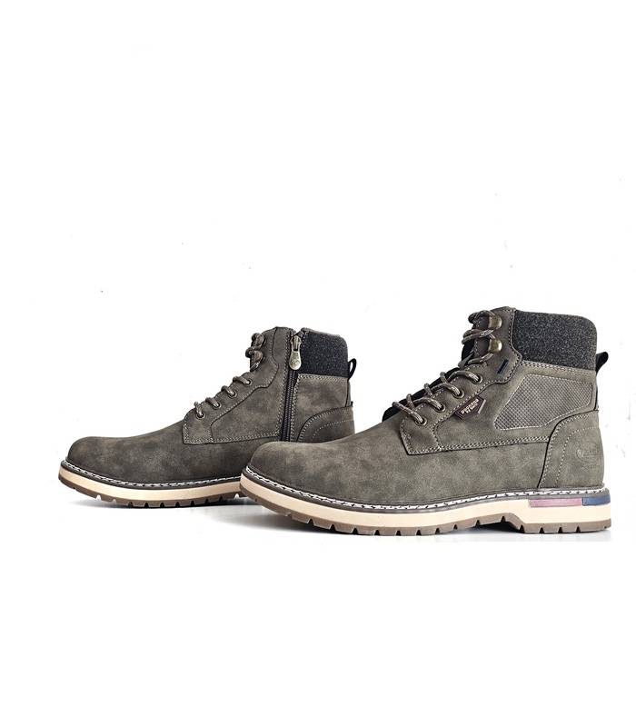 Botas hombre cremallera lateral Dockers verde oliva invierno