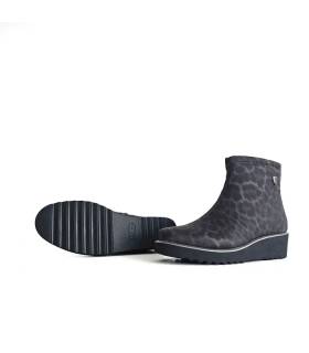 Botines mujer Treintas animal print con suela y cuña