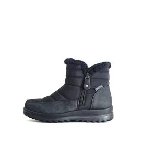 Botines mujer forro pelo Treintas negros vista lateral
