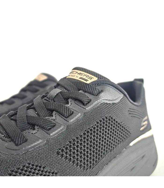 Skechers Arch Fit mujer detalle tejido técnico negro