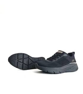 Zapatillas Skechers mujer negras suela goma