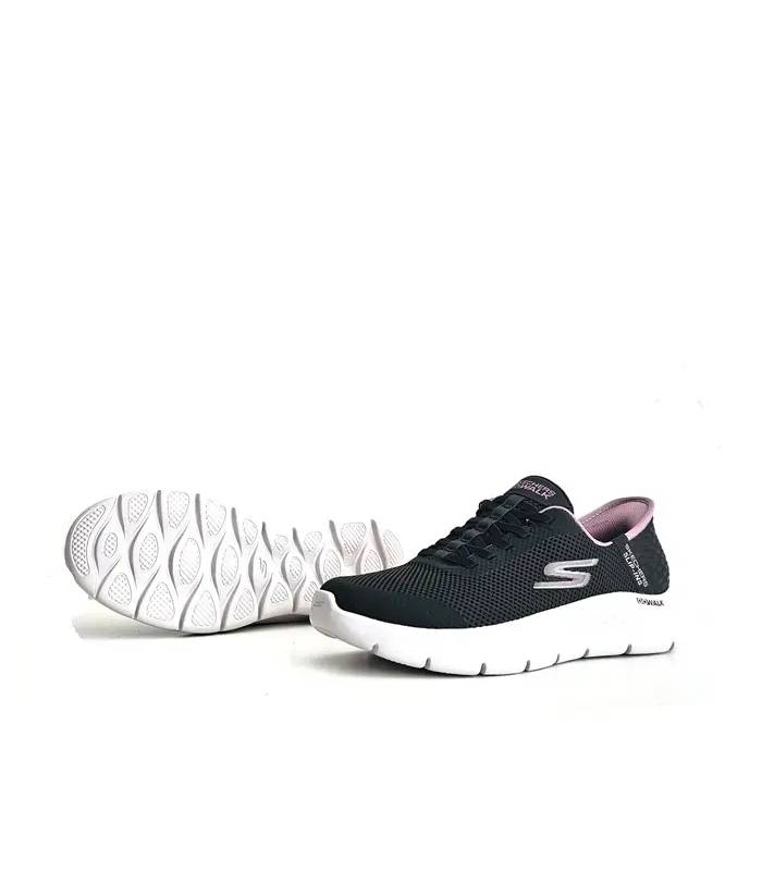 Suela flexible zapatillas Skechers GO WALK Flex mujer negras